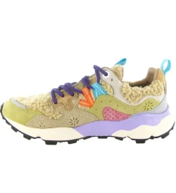 baskets et sneakers - Tendance - femme - Fourrure - Beige - Flower mountain