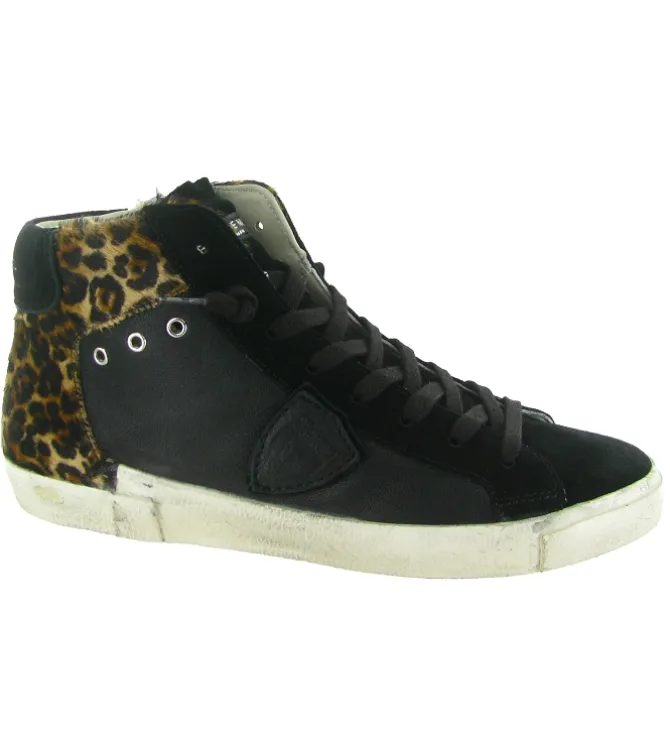 baskets et sneakers - Tendance - femme - Nubuck - Noir - Philippe model