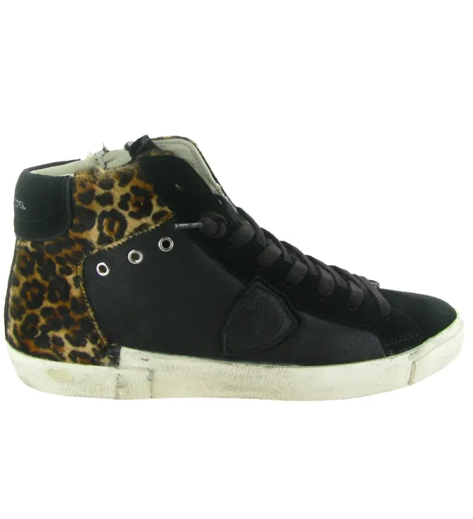baskets et sneakers - Tendance - femme - Nubuck - Noir - Philippe model