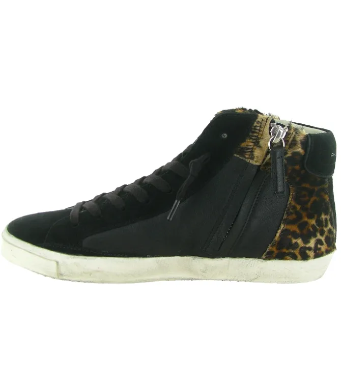 baskets et sneakers - Tendance - femme - Nubuck - Noir - Philippe model