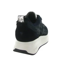 baskets et sneakers - Tendance - femme - Nubuck - Bleu Marine - Softwaves