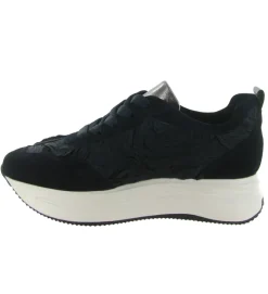 baskets et sneakers - Tendance - femme - Nubuck - Bleu Marine - Softwaves