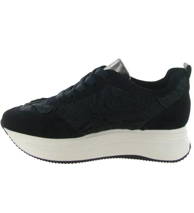 baskets et sneakers - Tendance - femme - Nubuck - Bleu Marine - Softwaves