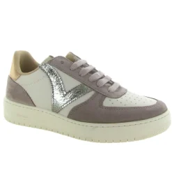 baskets et sneakers - Tendance - femme - Cuir - Rose - Victoria