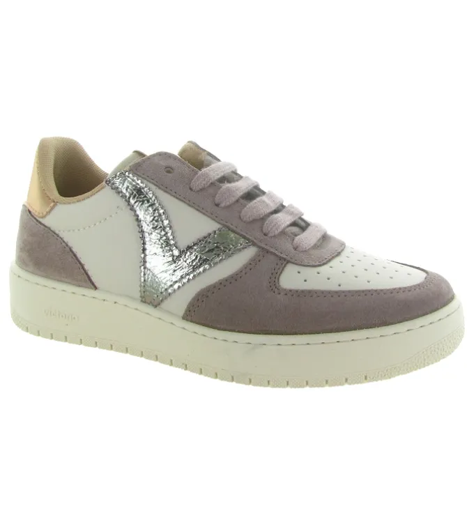 baskets et sneakers - Tendance - femme - Cuir - Rose - Victoria