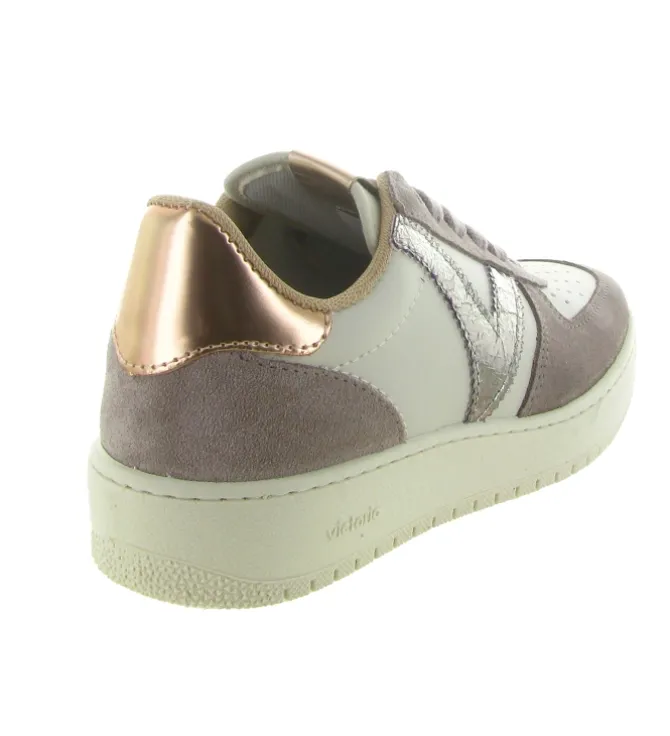 baskets et sneakers - Tendance - femme - Cuir - Rose - Victoria