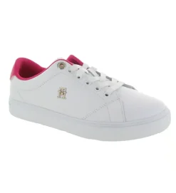 baskets et sneakers - Tendance - femme - Cuir - Blanc - Tommy hilfiger