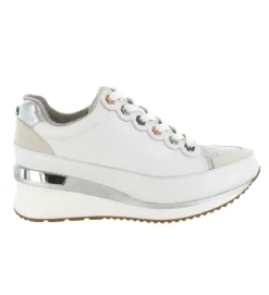 baskets et sneakers - Tendance - femme - Cuir - Blanc - Mamzelle