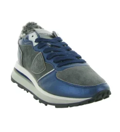 baskets et sneakers - Tendance - femme - Cuir - Bleu - Philippe model