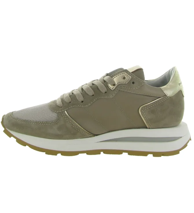 baskets et sneakers - Tendance - femme - Nylon - Taupe - Philippe model