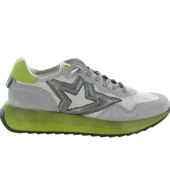 baskets et sneakers - Tendance - femme - Cuir - Argent - Cetti