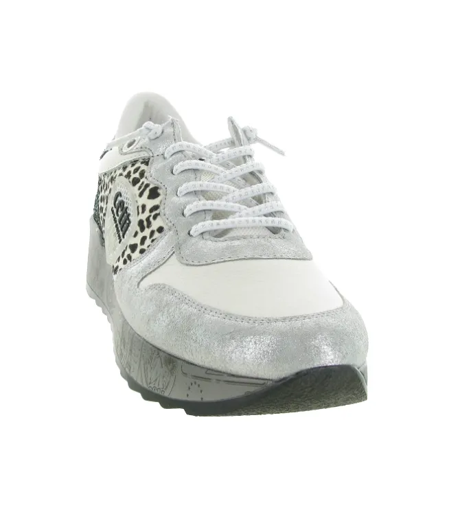 baskets et sneakers - Tendance - femme - Cuir - Argent - Cetti
