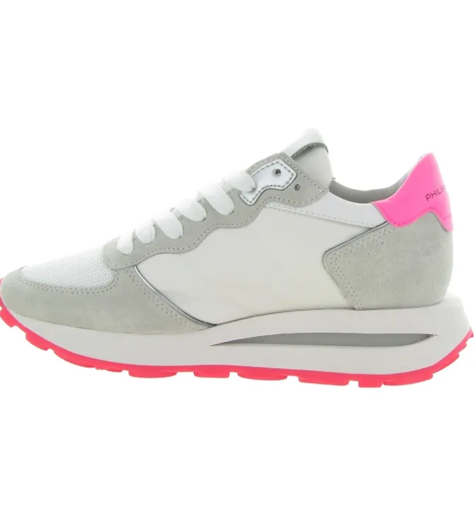 baskets et sneakers - Tendance - femme - Cuir - Gris - Philippe model