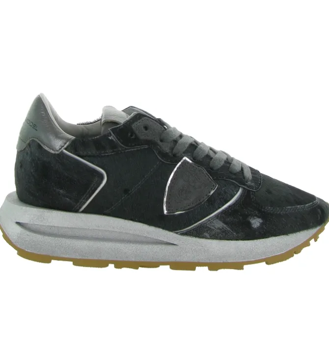baskets et sneakers - Tendance - femme - Cuir - Noir - Philippe model