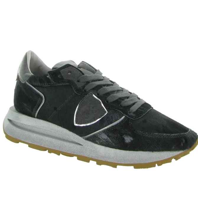 baskets et sneakers - Tendance - femme - Cuir - Noir - Philippe model