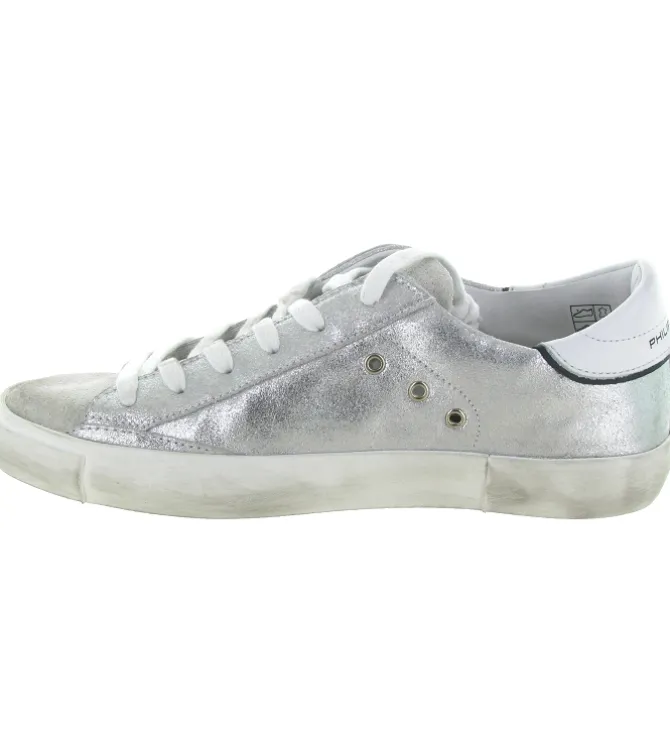 baskets et sneakers - Tendance - femme - Cuir - Argent - Philippe model