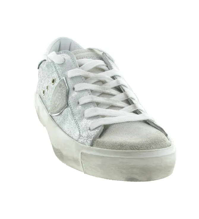 baskets et sneakers - Tendance - femme - Cuir - Argent - Philippe model