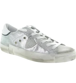 baskets et sneakers - Tendance - femme - Cuir - Argent - Philippe model