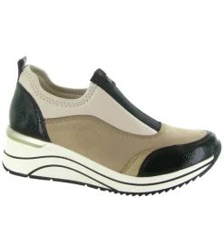 baskets et sneakers - Tendance - femme - Cuir - Beige - Remonte