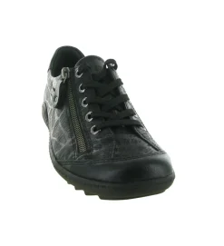baskets et sneakers - Tendance - femme - Cuir - Noir - Remonte