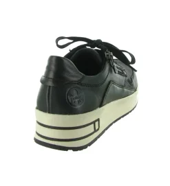 baskets et sneakers - Tendance - femme - Cuir - Noir - Rieker