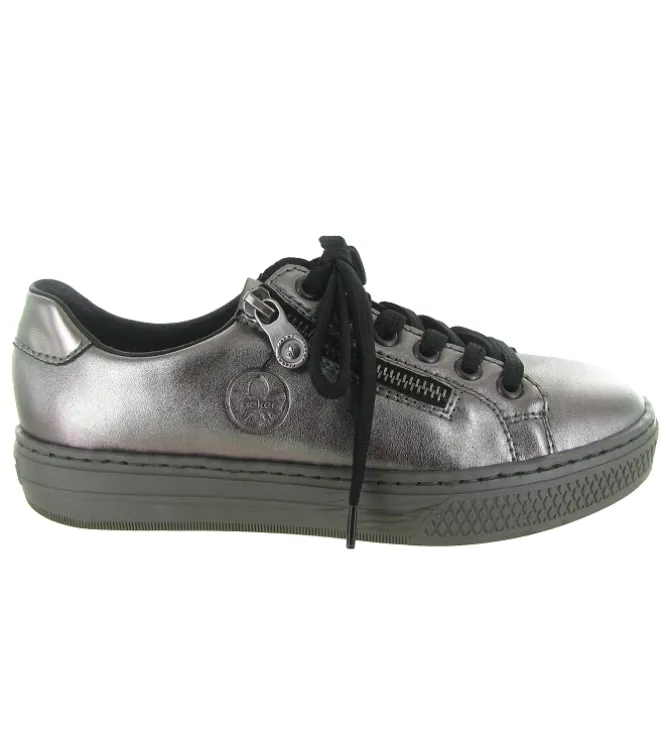 baskets et sneakers - Tendance - femme - Synthétique - Argent - Rieker