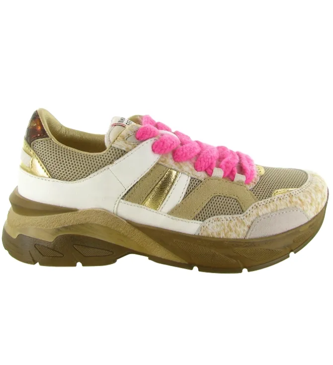 baskets et sneakers - Tendance - femme - Cuir - Beige - Serafini