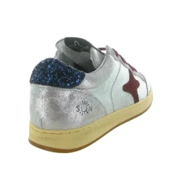 baskets et sneakers - Tendance - femme - Cuir - Argent - Ama brand