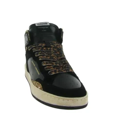 baskets et sneakers - Tendance - femme - Cuir - Noir - Crime london