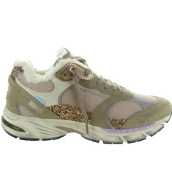 baskets et sneakers - Tendance - femme - Cuir - Beige - Crime london