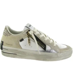 baskets et sneakers - Tendance - femme - Cuir - Beige - Crime london