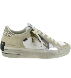 baskets et sneakers - Tendance - femme - Cuir - Beige - Crime london