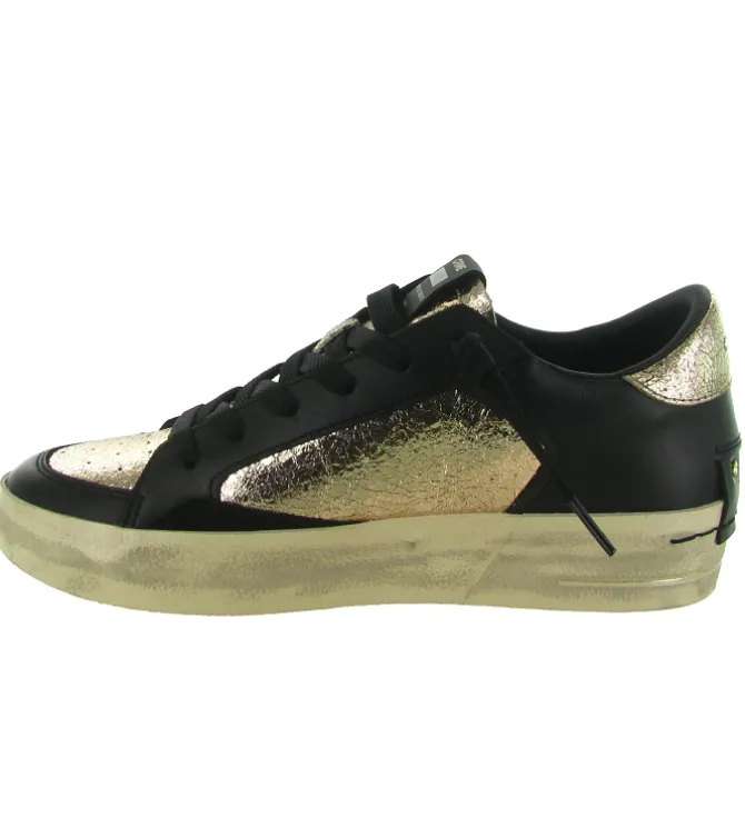 baskets et sneakers - Tendance - femme - Cuir - Noir - Crime london