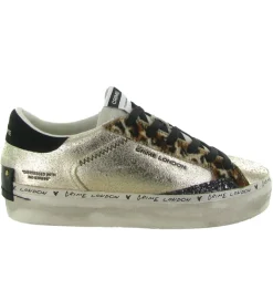 baskets et sneakers - Tendance - femme - Cuir - Or - Crime london