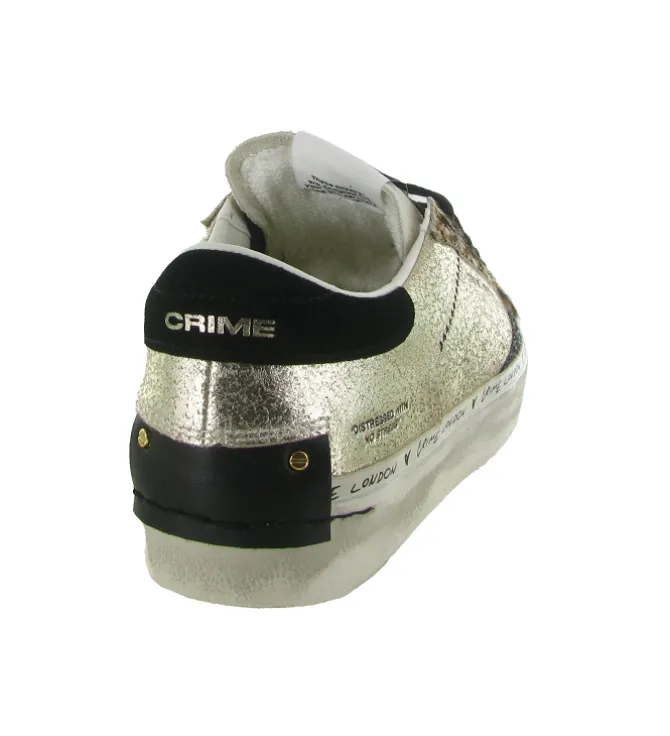 baskets et sneakers - Tendance - femme - Cuir - Or - Crime london