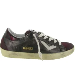 baskets et sneakers - Tendance - femme - Cuir - Bordeaux - 4b12