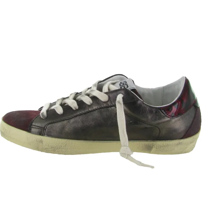 baskets et sneakers - Tendance - femme - Cuir - Bordeaux - 4b12
