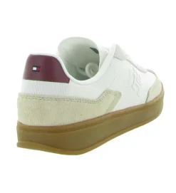 baskets et sneakers - Tendance - femme - Cuir - Blanc - Tommy hilfiger
