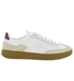baskets et sneakers - Tendance - femme - Cuir - Blanc - Tommy hilfiger