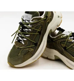baskets et sneakers - Tendance - femme - Cuir - Kaki - 0.105
