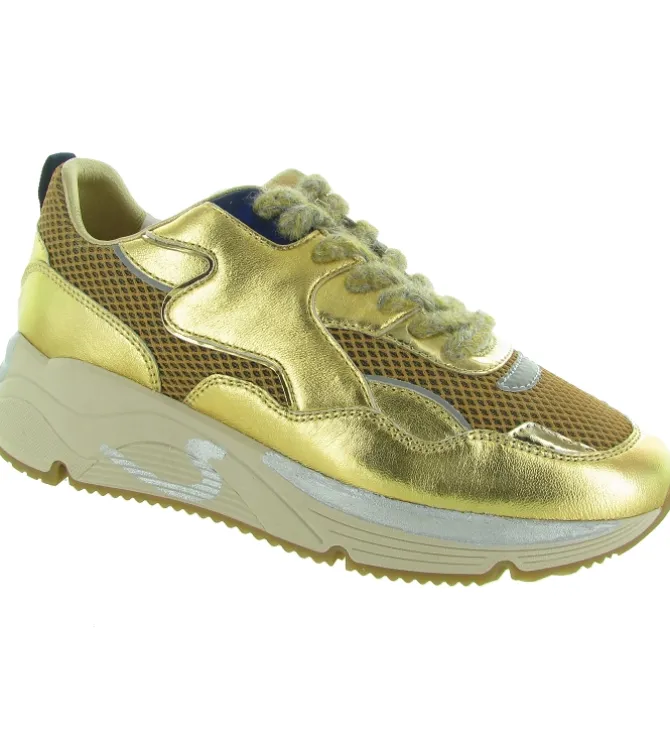baskets et sneakers - Tendance - femme - Cuir - Or - Serafini