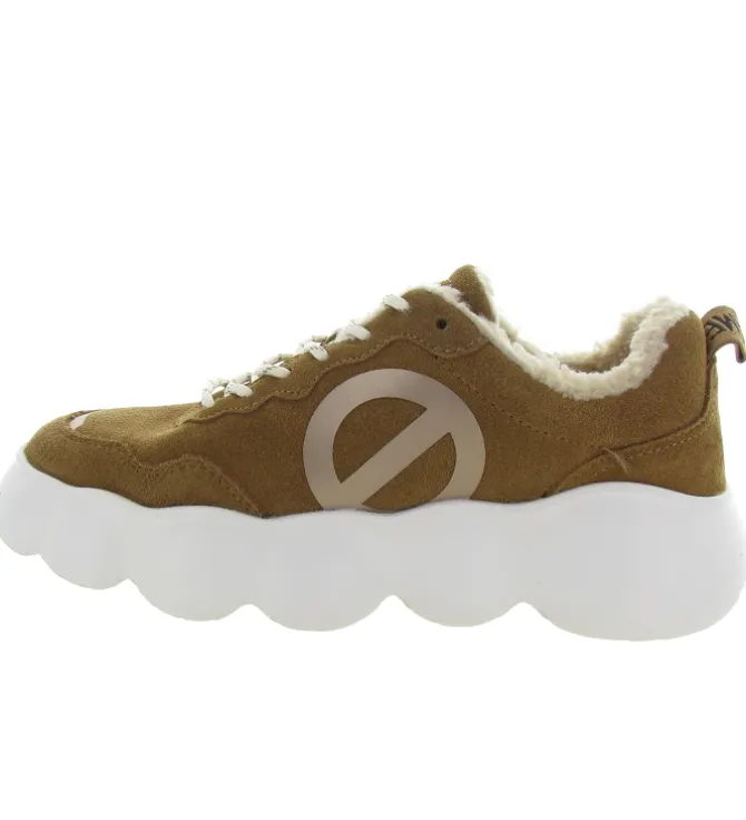 baskets et sneakers - Tendance - femme - Nubuck - Marron - No name