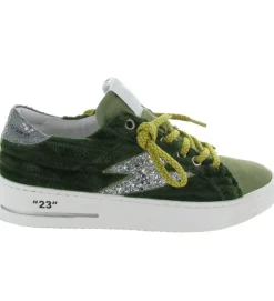 baskets et sneakers - Tendance - femme - Cuir - Kaki - Semerdjian