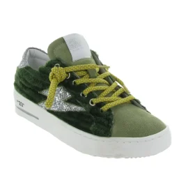 baskets et sneakers - Tendance - femme - Cuir - Kaki - Semerdjian
