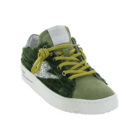 baskets et sneakers - Tendance - femme - Cuir - Kaki - Semerdjian