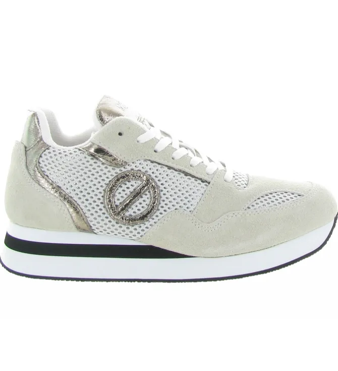 baskets et sneakers - Tendance - femme - Cuir - Argent - No name