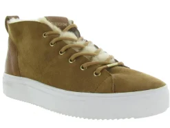 baskets et sneakers - Tendance - femme - Nubuck - Jaune - Black stone
