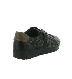 baskets et sneakers - Tendance - femme - Cuir - Noir - Remonte