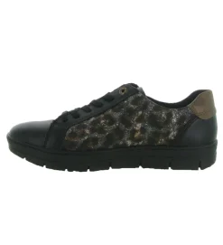 baskets et sneakers - Tendance - femme - Cuir - Noir - Remonte