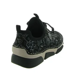 baskets et sneakers - Tendance - femme - Synthétique - Noir - Rieker